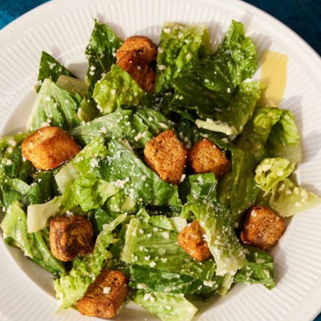 Caesar Salad With Small Fries.