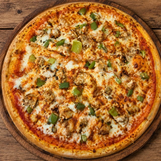 Paneer Tikka Pizza.
