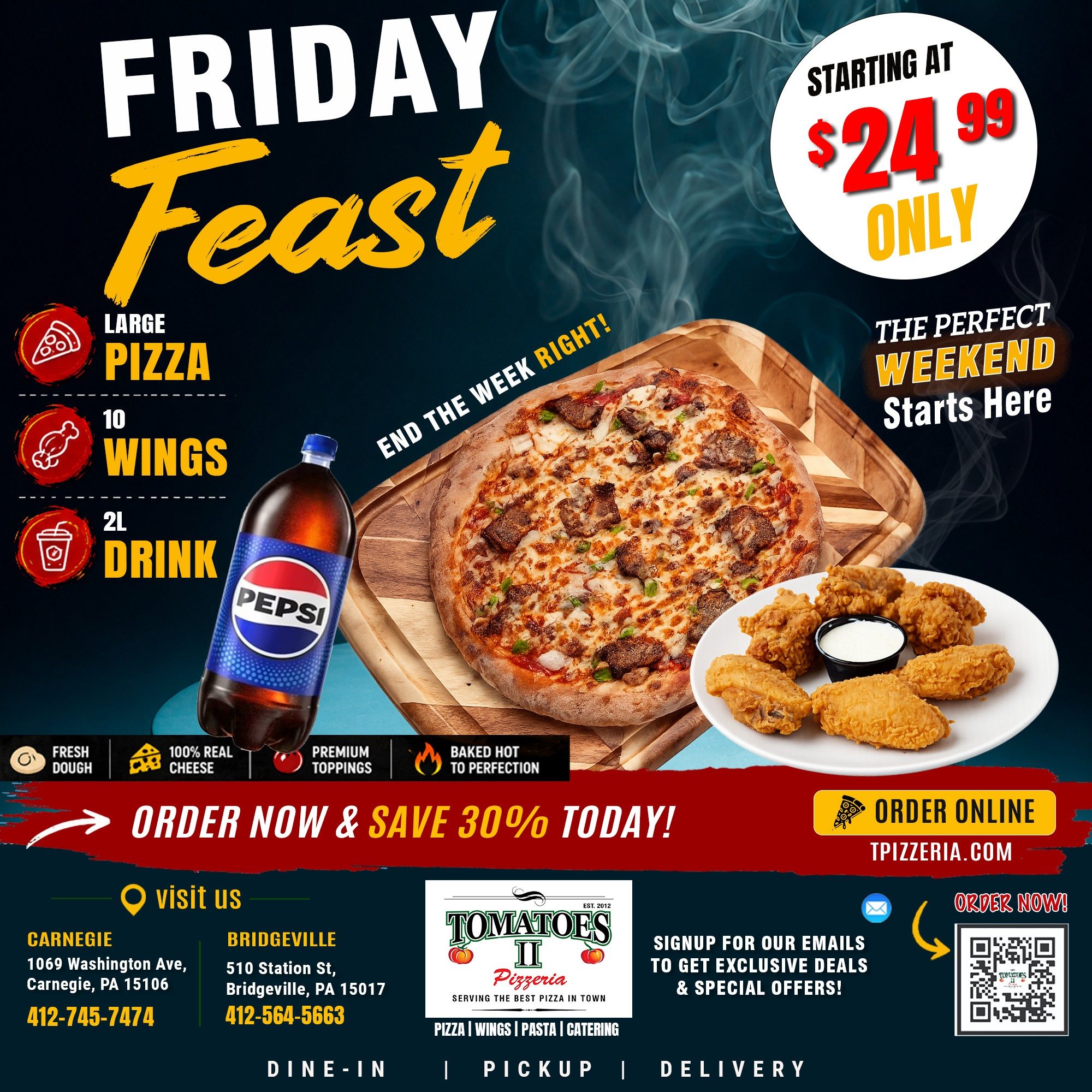🔥 FRIDAY FEAST COMBO 🍕🥤.