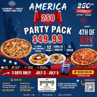 🇺🇸 AMERICA 250 PARTY PACK 🇺🇸
