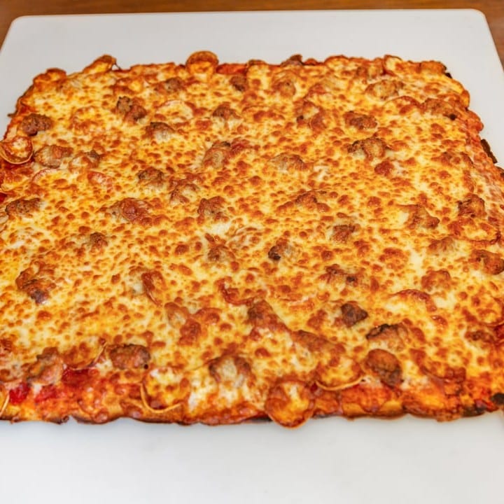 10" Square Sicilian Pizza (4 Cuts).