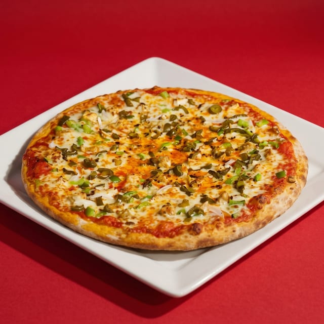 Paneer Tikka Pizza.